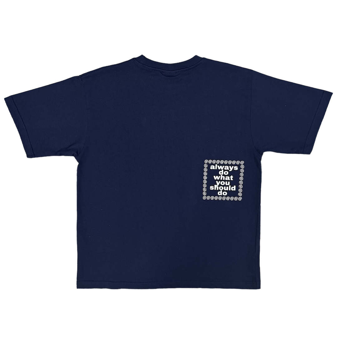 navy @sun tshirt - red/white – always do what you should do navy @sun tshirt - red/white – always do what you should do