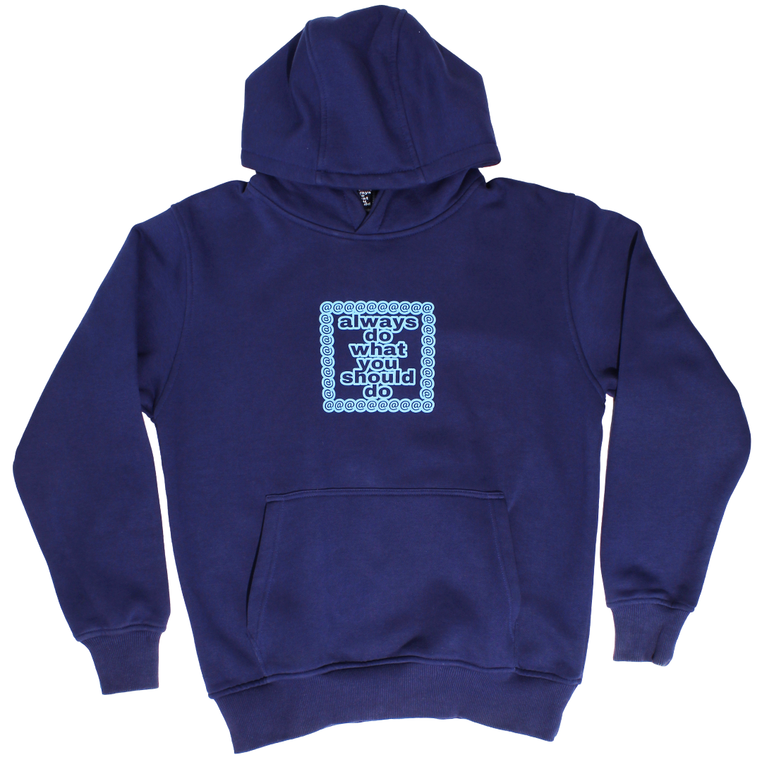 adwysd core hoodie navy – always do what you should do adwysd core hoodie navy – always do what you should do
