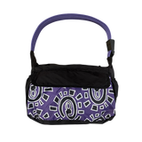 ripstop reusable side bag - purple @sun print