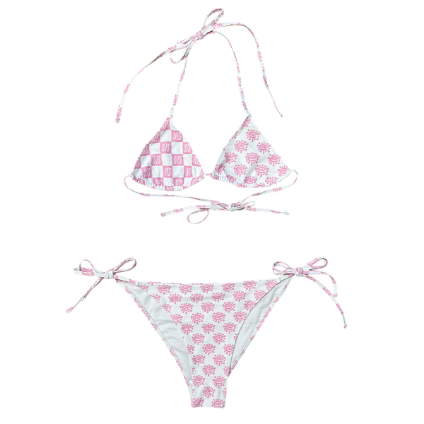 nts x adwysd bikini - pink/white