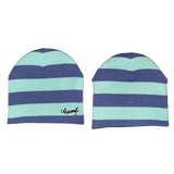 reversible embroid @sun beanie - mint green/perwinkle
