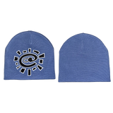 reversible embroid @sun beanie - mint green/perwinkle
