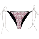 reversible black / pink he@rts bikini bottom