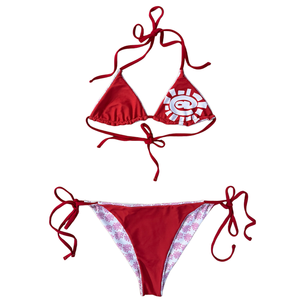 reversible bikini - red/pink