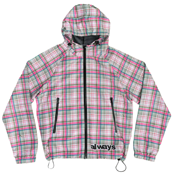 plaid bandemic jacket - green/pink – always do what you should do plaid bandemic jacket - green/pink – always do what you should do