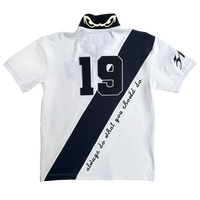 higher educated polo - white