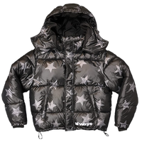 superstar puffa jacket black