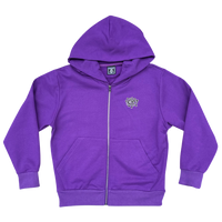 premium zip up hoodie - purple