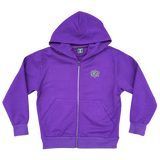 premium zip up hoodie - purple