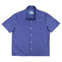 criss cross purple label shirt - purple/blue