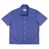 criss cross purple label shirt - purple/blue