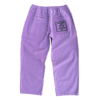 relaxed brushed skate pant - plum