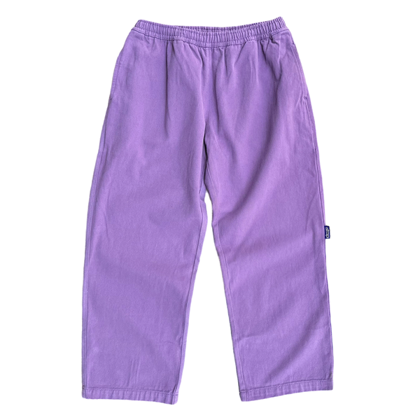 relaxed brushed skate pant - plum