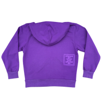 premium zip up hoodie - purple