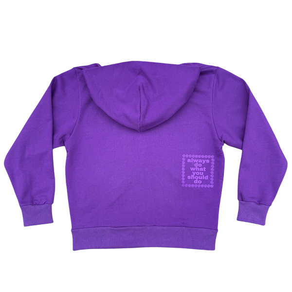 premium zip up hoodie - purple – always do what you should do premium zip up hoodie - purple – always do what you should do