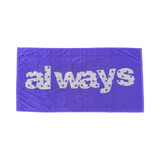 always up towel - purple/grey