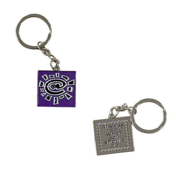 core double sided keyring