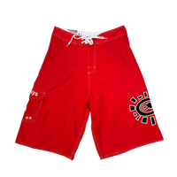 AI board shorts - red/yellow