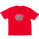@sun tshirt red - black/white