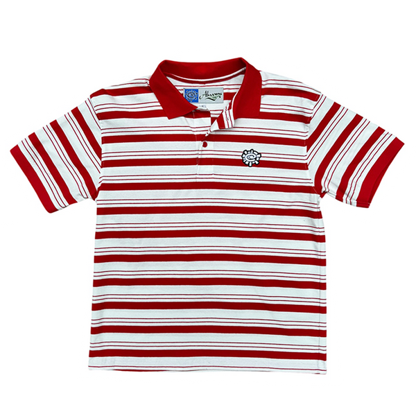 educated polo - red/white