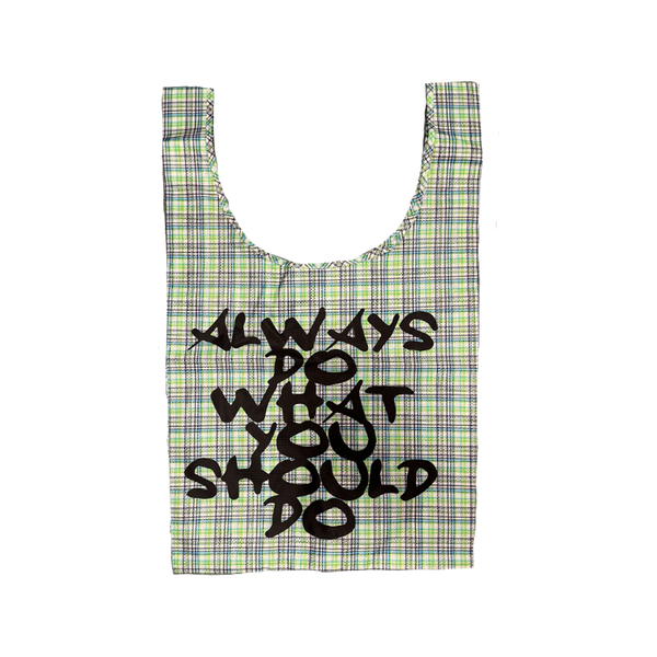 reusable ripstop bag cohesive/plaid – always do what you should do reusable ripstop bag cohesive/plaid – always do what you should do