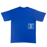 believe tshirt royal blue