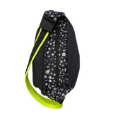 ripstop nylon crossbody bag - black/green