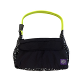 ripstop nylon crossbody bag - black/green