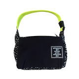 ripstop nylon crossbody bag - black/green