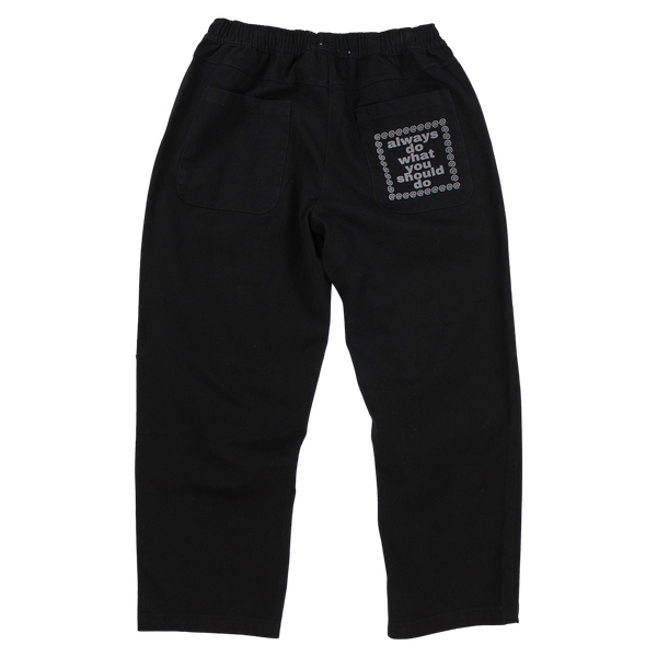 relaxed skate pant black – always do what you should do
