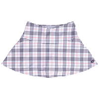 plaid he@rt logo skort - white