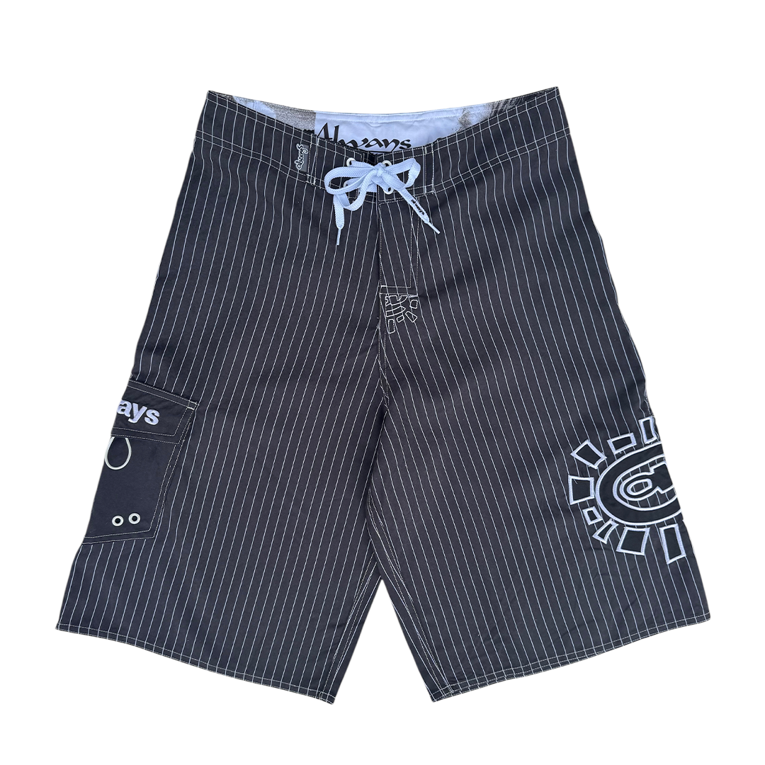 AI board shorts - black/grey stripe – always do what you