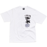 surf skate stack tshirt - white