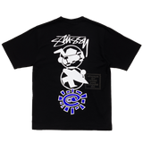 surf skate stack tshirt - black