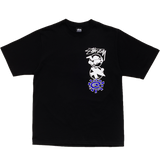 surf skate stack tshirt - black