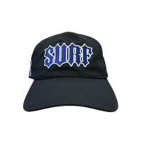 nylon surf up cap black