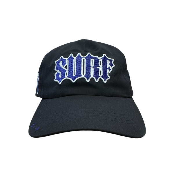 nylon surf up cap black