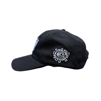 nylon surf up cap black