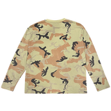 camo waffle l/s - green