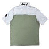 educated zane polo - green/white