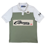 educated zane polo - green/white