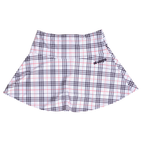 plaid he@rt logo skort - white