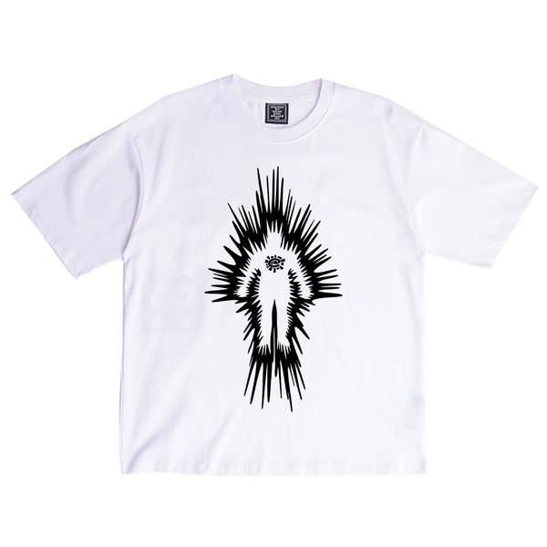 electric man tshirt - white