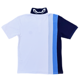 highly education polo - white/multi blue