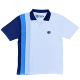highly education polo - white/multi blue