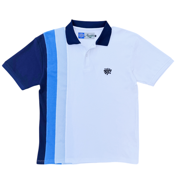 highly education polo - white/multi blue