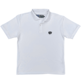 educated polo - white