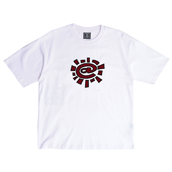 crimson @sun tshirt - white