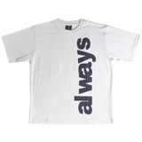 always up star tshirt white