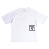 cracked sun tshirt - white